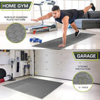 ProsourceFit Puzzle Exercise Mat ½ in, EVA Interlocking Foam Floor Tiles for Home Gym, Mat for Home Workout Equipment, Floor Padding for Kids, Grey, 24 in x 24 in x ½ in, 24 Sq Ft - 6 Tiles