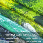 Accnicc Nature Forest Mountain Tapestry Green Pine Tree Wall Tapestry for Bedroom Aesthetic Woods Flowing River Landscape Large Tapestries Wall Hanging for Dorm Living Room Decor 80 x 60 Inch
