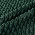 Set of 4 Dark Green Decorative Throw Pillow Covers 18x18 Inch Corduroy Pillow Covers for Bed Couch Sofa Living Room Soft Square Cushion Cases