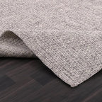 Easy Jute Rug 9x12 Indoor Outdoor Natural Rugs Solid Fiber Rug Woven Area Rug Boho Easy Clean Inside Carpet for Living Room Bedroom Dining Room Hallway or Outdoor Patio Porch (9 X 12 Silver)