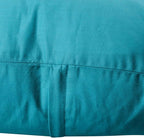 Thmyo 4-Pack 100% Cotton Lumbar Comfortable Solid Decorative Throw Pillow Case, Rectangle Cushion Cover Pillowcase Sublimation Blank Pillow Covers DIY Throw Pillowcase(12x20inch/30x50cm, Lake Blue)