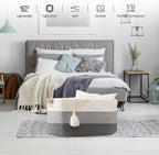 danpinera Large Woven Basket 25’’*16’’*16’’ 108L Woven Baskets for storage Baby Laundry Hamper, Cotton Rope Boho Decorative Storage Bin for Living Room, Nursery, Clothes, Pillows Gradient Grey