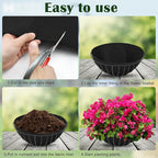 12x120 Inch Planter Liner Roll Fabric Planter Basket Liner Non Woven Black Felt Window Box Liners Coconut Fiber Liner Roll Replacement Hanging Basket Liner Coco for Plants Flower Outdoor Indoor Garden