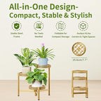 Metal Plant Stand Indoor Outdoor, 3 Tier Corner Tall Plant Shelf for Multiple Plants, Tiered Plant Stand, Heavy Duty Flower Holder, Folding Tall Rack for Garden Patio Balcony - GoldWave