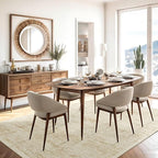 Washable Area Rug 10x14, Large Soft Rugs for Living Room Vintage Beige Rug 10x14 Area Rugs for Bedroom Dining Room Floral Non-Slip Thin Rug