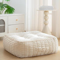 8" Washable Floor Pillow Cushion for Adults, Meditation Cushion Pillow, Removable Tufted Blended Corduroy Cover, Large Square Floor Sitting for Tatami Living Room or Yoga, 22x22 Inch, Machine Washable