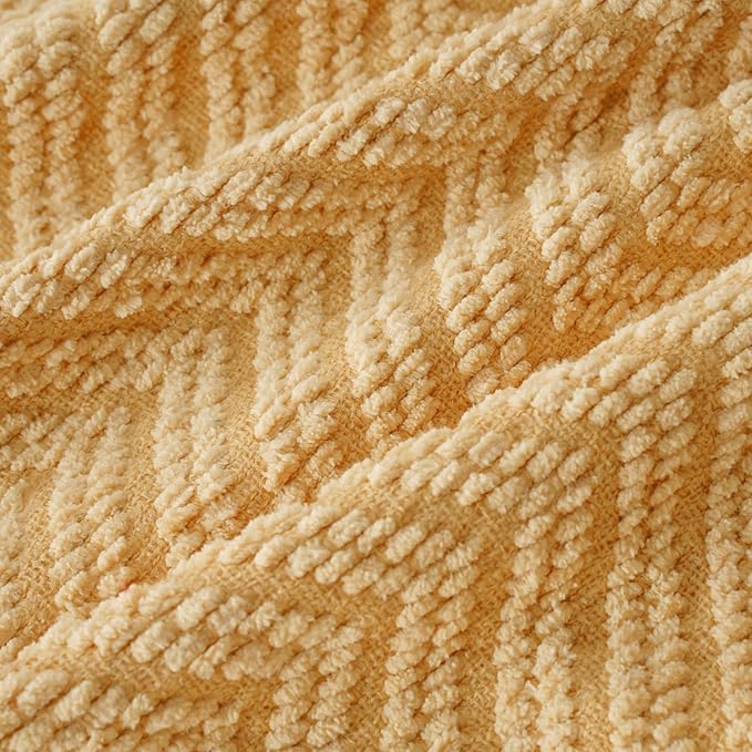 BATTILO HOME Yellow Throw Blanket for Couch, Fall Decor Blankets & Throws, Fall Throw Blanket for Autumn Halloween Decoration, Yellow Throw Blankets for Bed Sofa, 50"x60"