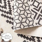 Macrame Woven Wall Tapestry Hanging Art, 20x34 Large Boho Chic Bohemian Morocco Black White Diamond Rhombus Geometric Tapestries Decor for Apartment Dorm Kids Living Room Bedroom Door Entrance