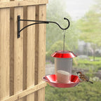 11 Inch Heavy Duty Plant Hangers Outdoor, Metal Plant Brackets for Hanging Baskets, Plant Wall Hooks for Bird Feeders, Wind Chimes & Lanterns, Premium Metal Hooks Matte Black, 30lbs Capacity