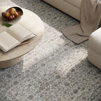 Washable Area Rugs 5'x7' Non-Slip Vintage Boho Distressed Fade Resistant Low Pile Carpet for High-Traffic Living Room, Bedroom & Dining Room