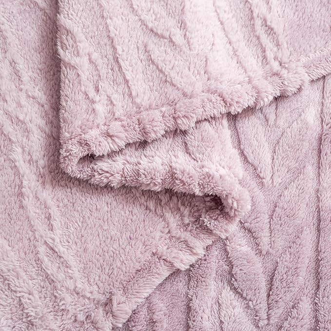 YUSOKI Queen Size Blanket Single Layer,Weight(4.4lb),370GMS-3D Stylish Design for Gift Home Decor (Rose Pink,90"x90")