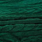 YUSOKI Twin XL Blanket Single Layer,Weight(3.1lb),370GMS-3D Stylish Design for Gift Home Decor (Forest Green,65"x90")
