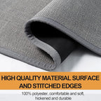Kitchen Mat 1 PCS, Cushioned Non Slip Rugs for Kitchen Floor, Absorbent Runner Comfort Standing Mats Washable for Kitchen, Office, Home (Grey, 17.3"x30")