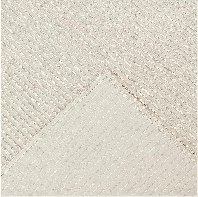 Better Trends Chenille Bedspreads Full/Double Size, Gray 100% Cotton Chenille Stripe Design Tufted Bedding Coverlet Soft Lightweight, 81"x110" 1 Pieces Jullian Collection