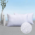 MIULEE Pack of 2 20x26 Outdoor Pillow Inserts, Outdoor Throw Pillows Water-Resistant Decorative Premium Rectangle Pillow Stuffer Sham for Porch Swing Couch Sofa Cushion Patio Furniture