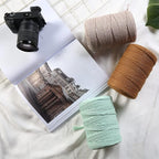 Macrame Cord 3mm x 328yards Natural Macrame Cotton Rope Colored Macrame Rope Soft Cotton Cord Macrame Supplies Craft Rope Macrame Yarn for Plant Hanger Wall Hanger Dreamcatcher (Caramel Colour)