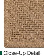 LUMI 4x6 Jute Area Rug for Living Room, Natural Handwoven Rugs Non Slip, Farmhouse Braided Carpets No Shedding for High Traffic, Dining Room, Indoor, Outdoor, Patio