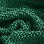 LOMAO Knitted Throw Blanket with Tassels Bubble Textured Lightweight Throws for Couch Cover Home Decor (Green, 60x80)