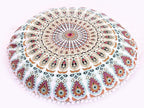 32" Mandala Bohemian Yoga Meditation Floor Pillow Cushion Seating Throw Cover Hippie Decorative Cover