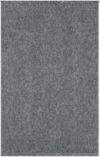 LUXE WEAVERS Solid Machine Woven Smoke 9x12 Area Rug, Indoor Stain-Resistant Carpet