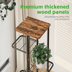 Simple Trending Plant Stand Indoor, Tall 6 Tier Metal Plant Shelf for Multiple Plants, Tiered Flower Pot Stands for Patio Garden Balcony Living Room Bedroom, Brown