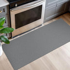 EARTHALL Washable Runner Rug 2x5 Ft Non Slip Runners for Hallways Cotton Rubber Backed Kitchen Runner Braided Indoor Floor Carpet Runners for Entryway, Hallway, Kitchen, Bedroom, Charcoal Gray