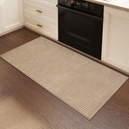 2x4 ft Entryway Rug Indoor Door Mat Non Slip Boho Woven Washable Area Rugs Kitchen Runner Rug Mat, Front Entry Rugs Entrance Doormat for Hallway Porch Bathroom Laundry Room, Brown 24"x48"