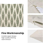 BETGINY Sage Green Boho Pillow Covers 24 x 24 Inch Pack of 2, Bohemian Ethnic Herringbone Pattern Decorative Throw Pillow Covers Vintage Linen Farmhouse Outdoor Pillowcase for Bedroom Home Sofa Decor