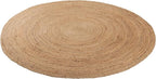 · REDEARTH · Round Area Rug - 6 Feet Braided Natural Jute Rug- Artisan Made Reversible Boho Jute Rugs for Bedroom - Kitchen - Living Room - Farmhouse - Home Decor - Handmade Rustic Vintage Décor