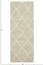 Indian Artisans Hand Braided Jute Kilim Rug 2x3 Area Rug Natural Jute Geometric Pattern Grey White Hand Woven Flatweave Carpet Indoor Outdoor Rugs for Kitchen Garden Yoga Mat