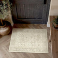 Beige Entryway Rug 2x3 Vintage Area Carpet Indoor Kitchen Washable Door Mat Living Room Entrance Small Low Pile Traditional Distressed Retro Accent Throw Rug Non Slip Office Bathroom