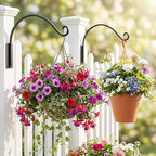 Heavy Duty Plant Hanger Bracket: 2 Packs 16 Inch Metal Hanging Plant Bracket, 80lbs Weight Capacity - Hanging Plant Wall Hooks for Bird Feeder, Wind Chimes, Flower Baskets, Indoor Outdoor