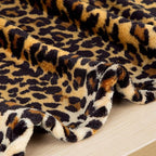 MACEVIA Flannel Fleece Throw Blanket for Couch, Leopard Print Blanket for Adult, Lightweight Cozy Soft Cheetah Blanket for Bed Sofa 260GSM, Suitable for All Seasons (Brown Leopard,50x60inches)