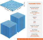 VEVOR Interlocking Tile 50PCS Blue, Drainage Tiles 12" x 12" Splicing, Soft PVC Interlocking Drainage Floor Tiles, Non-Slip Drainage Holes for Restroom, Bathroom, Kitchen, Pool, Wet Areas