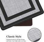 Mattitude Kitchen Mats Set of 2 Cushioned 0.47 inch Kitchen Rugs Non-Skid Rug Sets Ergonomic Comfort Standing Mat for Kitchen, Floor, Office, Sink, Laundry, Black