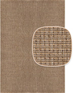 Beverly Rug Easy Jute Natural Large Rug 9x12 Solid Washable Durable Outdoor Indoor Area Rugs for Living Dining Room Patio Office Stain Resistant Non Shedding Indoor Outside Carpet (9 x 12 Natural)