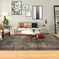 Area Rug 5×7, Large Vintage Boho Rug,Ultra-Soft Low Pile, Washable, Non Slip,Stain Resistant, Printed Carpet for Living Room Bedrooms Playroom Office Kitchen,Oat/Antiquity