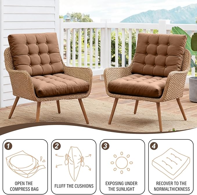 Tiita Outdoor Cushions Square Floor Pillow Thicken Tufted Seat Pad Large Floor Cushion for Yoga Meditation Living Room