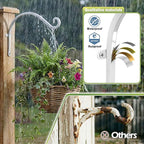 Hanging Plant Brackets Outdoor: 50lbs Weight Capacity - Hanging Plant Hangers Wall Hooks 2 Packs, 12-Inch Wall Mount Brackets for Bird Feeder, Flower Baskets, White