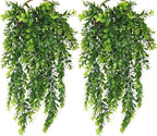 CATTREE Artificial Hanging Vines, Fake Ivy Plants Green Leaves Foliage Vine Plant Faux Rattan Greeny for Indoor Outdoor Home Kitchen Garden Office Wedding Wall Decor DIY Christmas Decoration 4 Pack