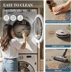 LIVEBOX Easy Jute 28''x43'' Front Porch Rug, Outdoor Non Slip Washable Kitchen Rug Modern Floral Bohemian Area Rugs Floor Hello Welcome Door Mat Carpet for Entryway Doorway(Olive 28''x43'')