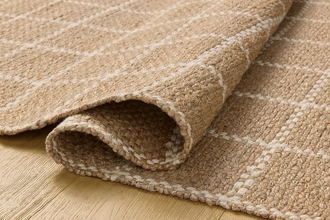 Loloi Chris Loves Julia Fletcher Collection FLE-01 Natural/Ivory 5'-0" x 7'-6", .37" Pile Height, Area Rug