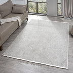 LUXE WEAVERS Solid Machine Woven Stone 5x7 Area Rug, Indoor Stain-Resistant Carpet