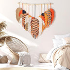 Amestrina Boho Tapestry for Bedroom, Boho Wall Decor for Bedroom, Large Wall Art for Living Room, Macrame Wall Hanging，Wall Tapestry for Living Room (Gold)