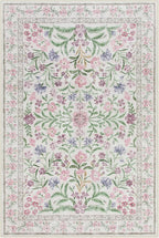 Lahome Sylvie 6x9 Purple Rugs for Bedroom, Boho Chic Machine Washable Nursery Rug, Large Non-Slip Carpet for Master Bedroom Under King Size Bed, Lounge, Dorm, Living Room Decor