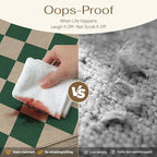 5x7 Checkered Easy Jute Area Rug for Living Room Checkerboard Washable Indoor Outdoor Carpet Farmhouse Patio Office Mat Geometric Non Slip Green Carpet for Backyard Dining Room