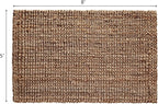 IRONGATE Jute Handspun Area Rug - Premium Jute Handwoven Reversible Chunky Textured Tan Beige Neutral Throw Accent Rug Carpet - Rustic Farmhouse Living Room Bedroom Den Study Décor - 5' x 8' Natural