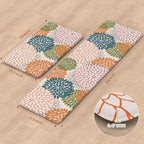 Collive Kitchen Rugs and Mats Cushioned Anti Fatigue Kitchen Mat 2PCS Non-Skid Waterproof Kitchen Runner Rug Comfort Foam Standing Mat for Floors,Office,Laundry,Sink,Floral