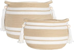 Woven Plant Baskets for Indoor Plants (Set of 2) – Boho Basket Planters for Home Décor