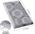 LuxStep Kitchen Mat Waterproof Kitchen Rugs for Floor Cushioned Anti-Fatigue Mat Non-Slip Standing Desk Mat Comfort Floor Mats for House Sink Office 17.3" x 28"-4/5 Inch Grey